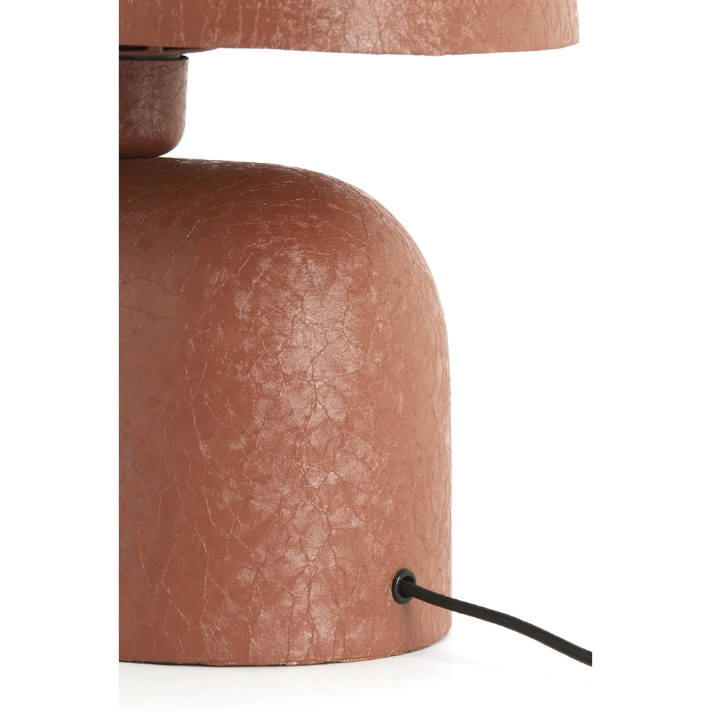 Table lamp Todd oval - matt dark orange Light & Living 8717807818913