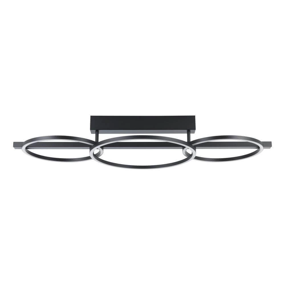 Ceiling lamp with rings Lanacera black with gold Stars of Light 9008606221400