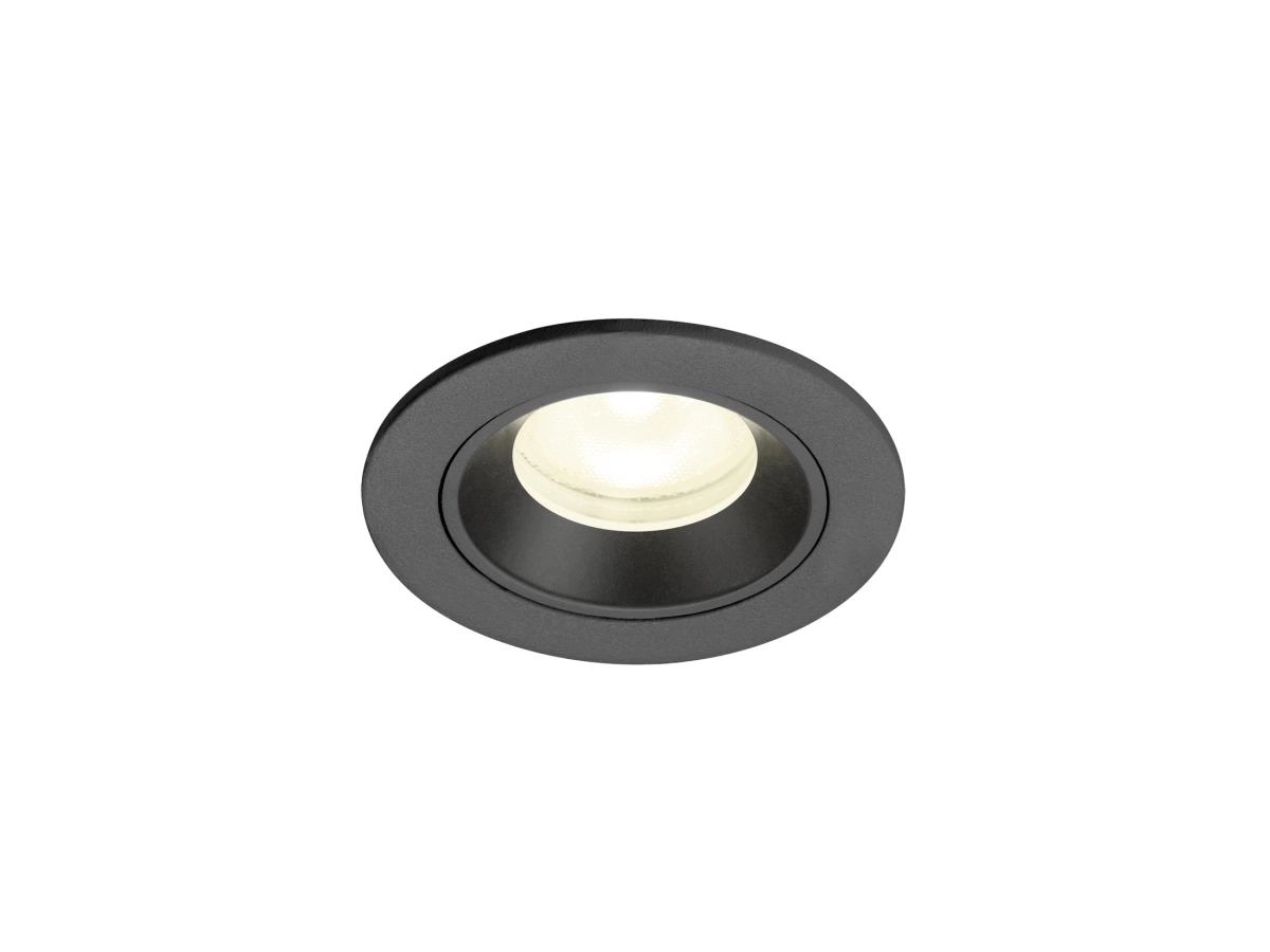 Recessed spotlight Numinos XS black 4000K - 55deg