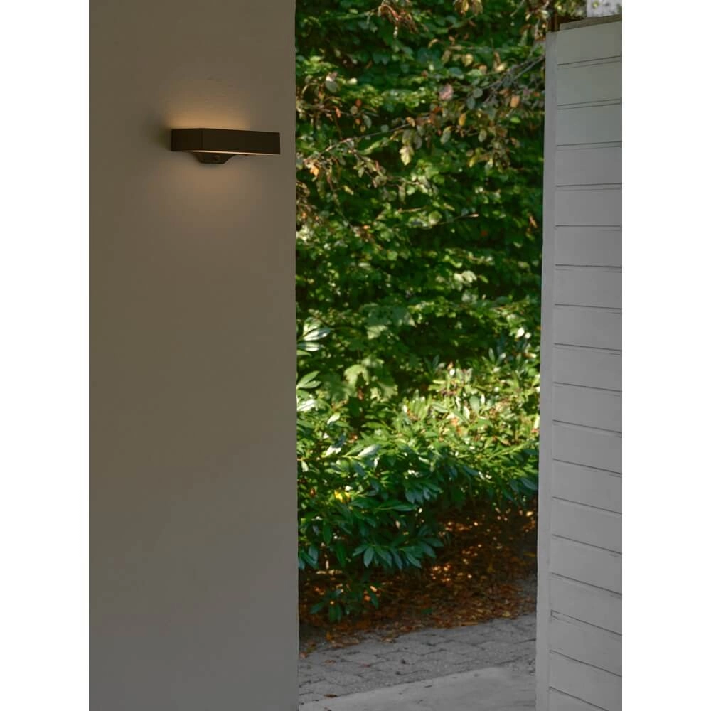 Solar wall lamp Monay black rectangle Nordlux 5704924023538