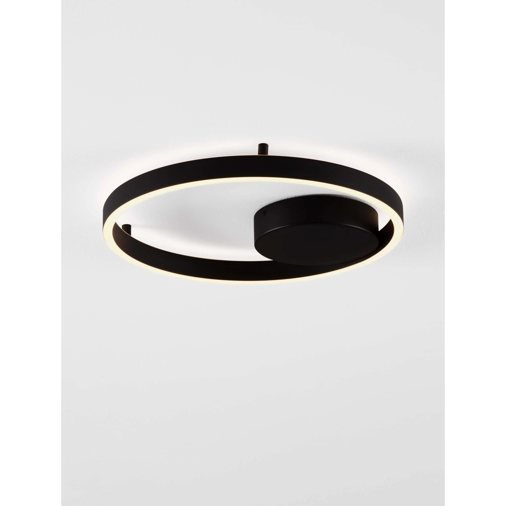 Ceiling lamp Hedra round Ø 40cm black