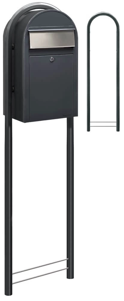 Mailbox Grande 7016 i Dark grey Bobi 6417237033147
