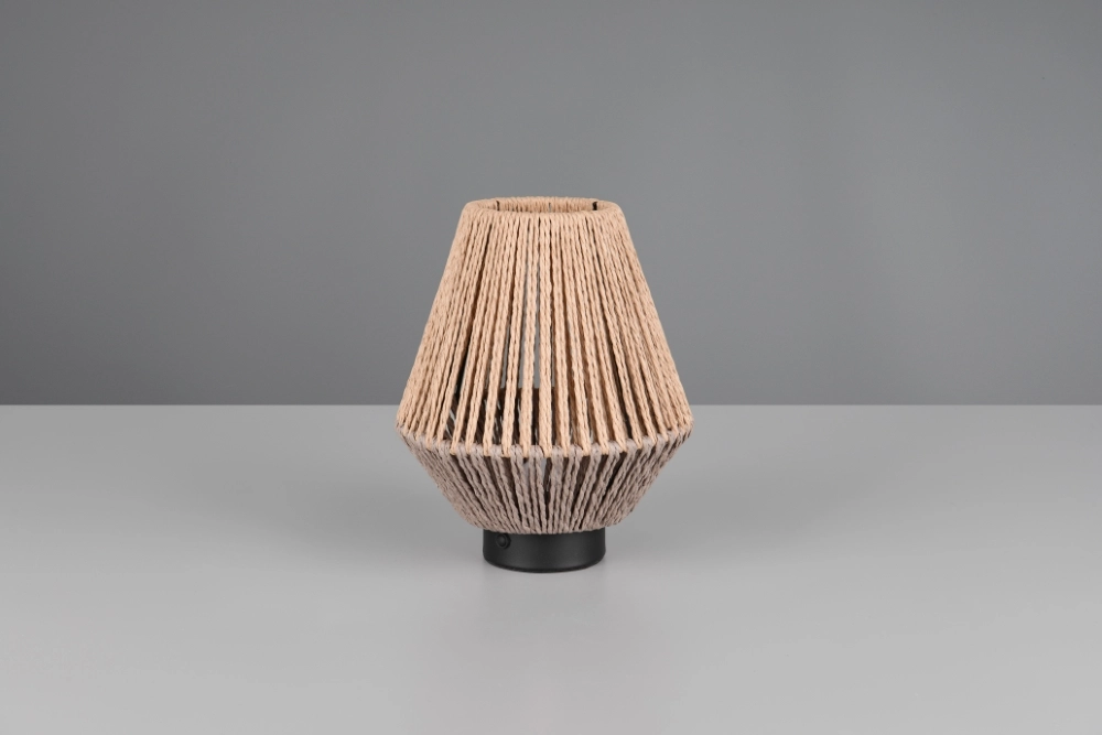 Rattan table lamp Lira Rechargeable