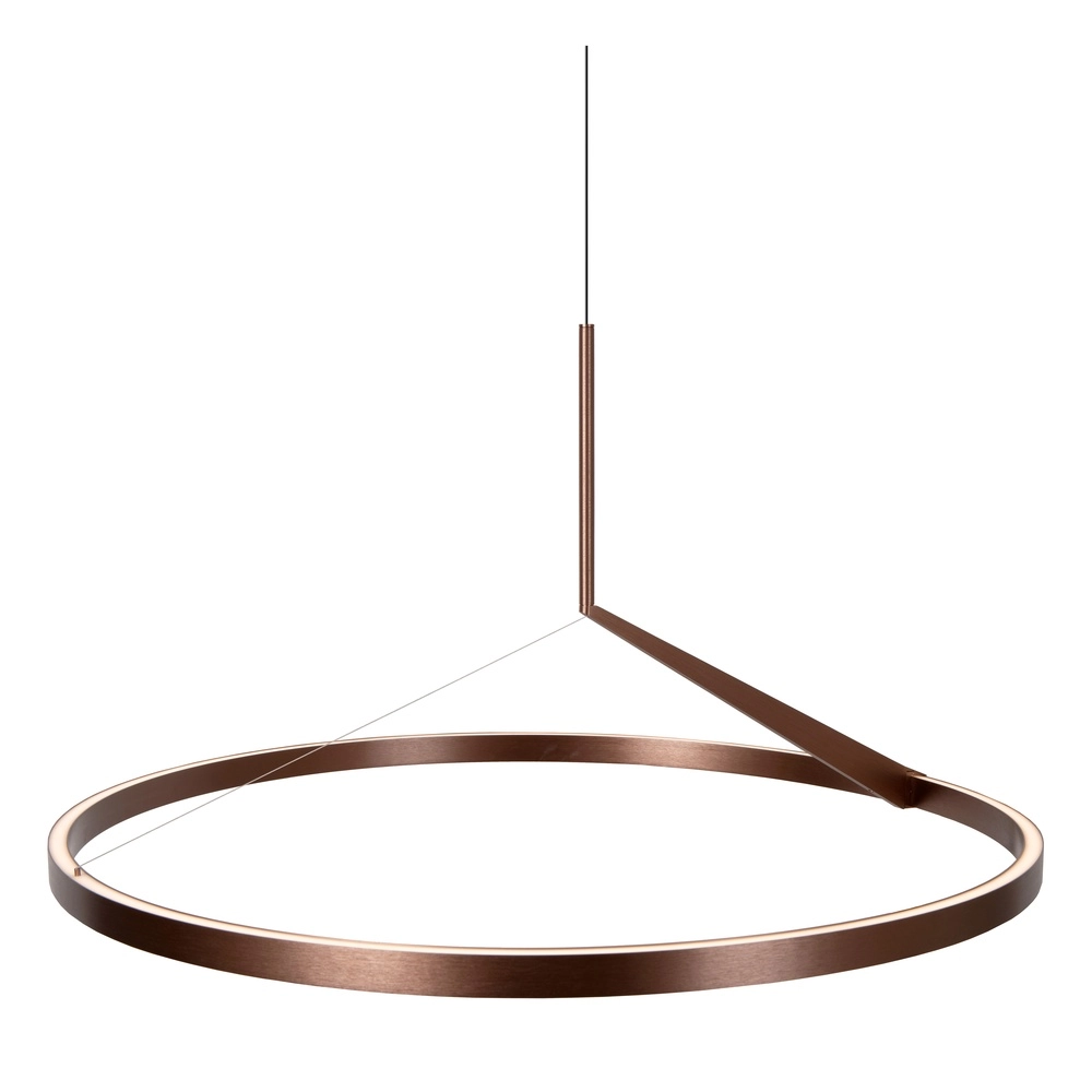Sleek LED pendant light Applause copper - Ø 80cm Premium by Lucide 5411212221858