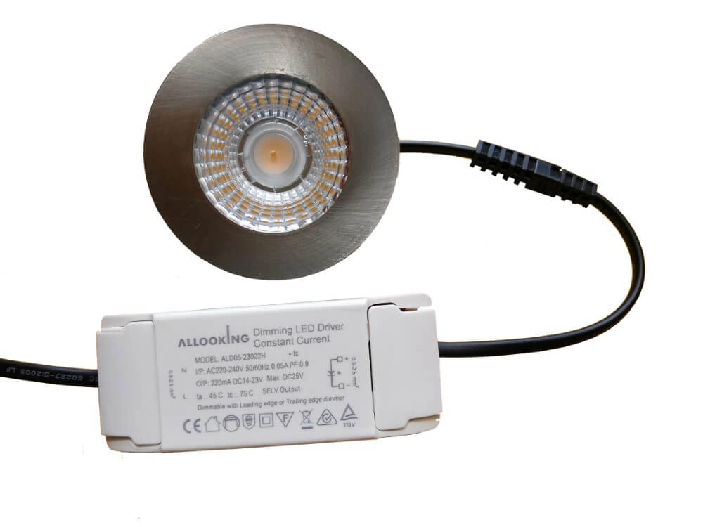 Furniture spot Hope Stainless steel - dimmable
