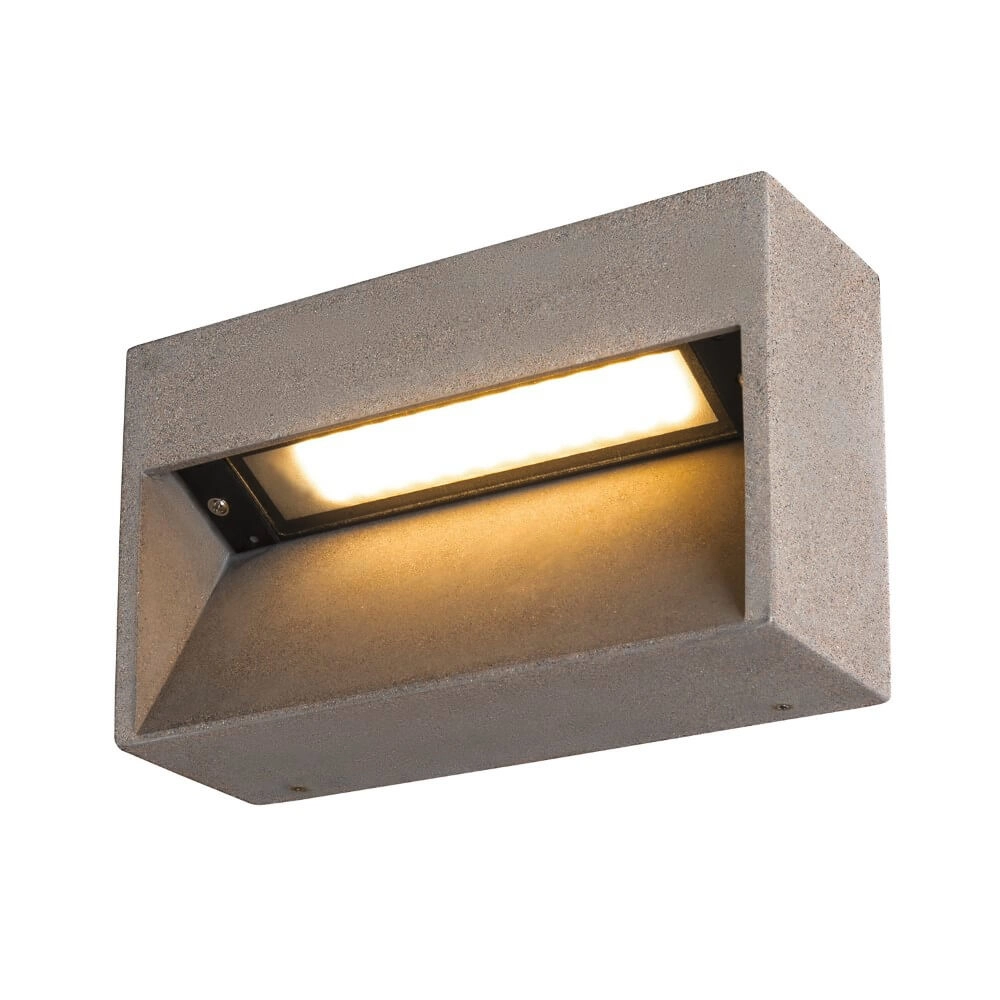 Led wall light Concreto L of concrete SLV 4024163266352