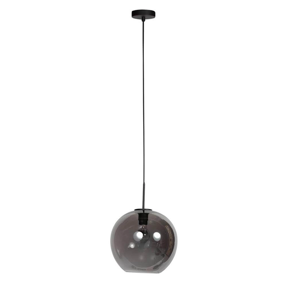 Pendant lamp HaloSwap with 1 ball of smoke glass Ø 30cm Steinhauer 8712746179750
