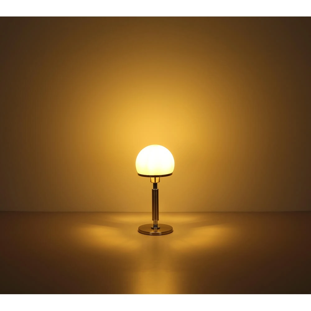 Table lamp Haku chrome with white glass Globo 9007371447312