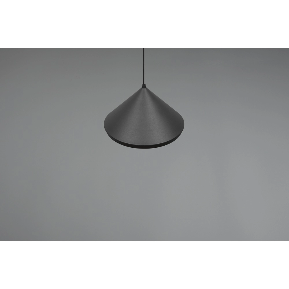 Modern pendant lamp Laguna Ø 18cm black Trio 4017807667608