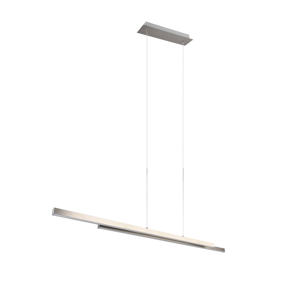 Pendant lamp Odio nickel Trio 4017807612530