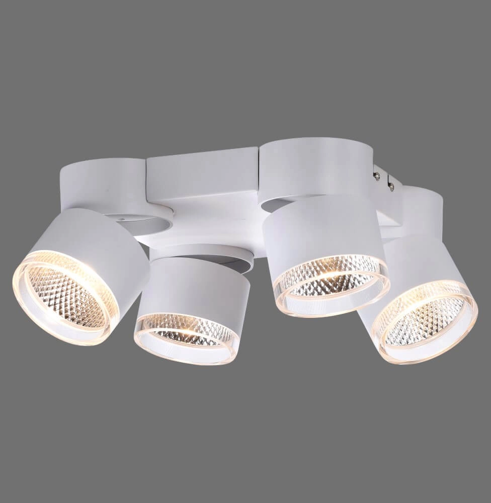 White ceiling lamp Pure Nola 4-light Paul Neuhaus 4012248374559
