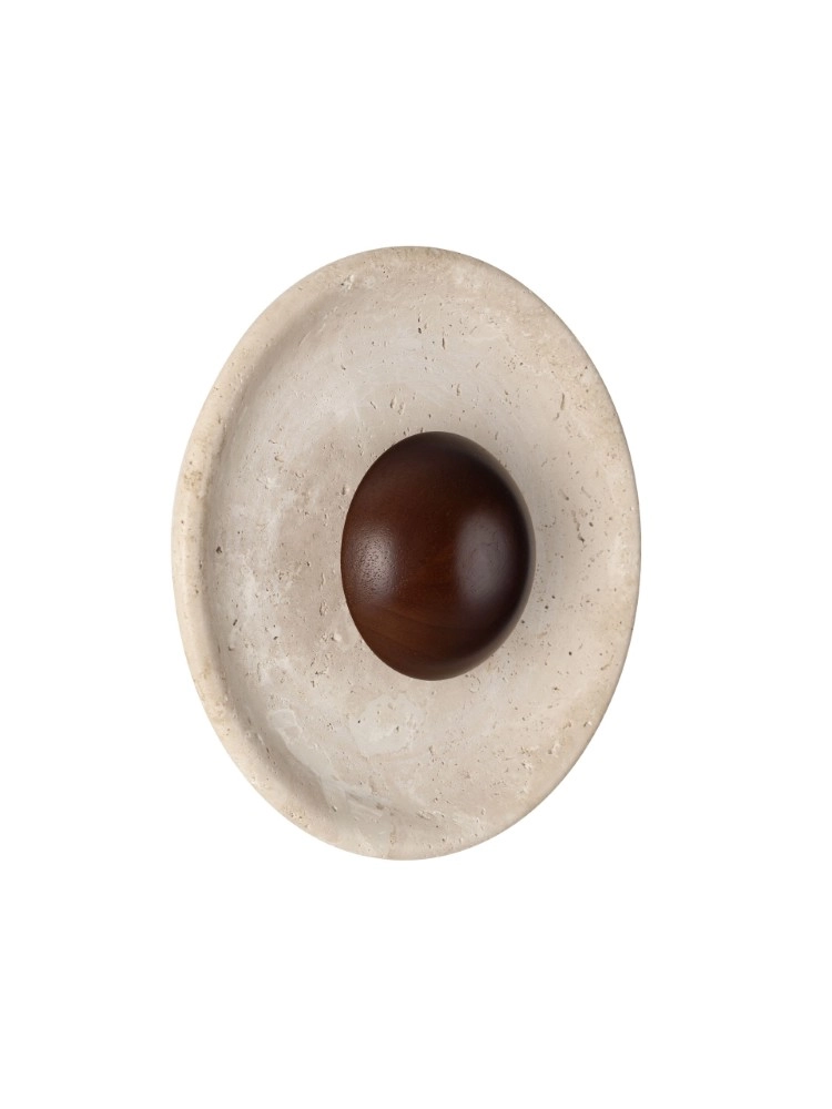 Design wall lamp Cerio brown with sand brown Ø 25cm Lyora 5212017491411