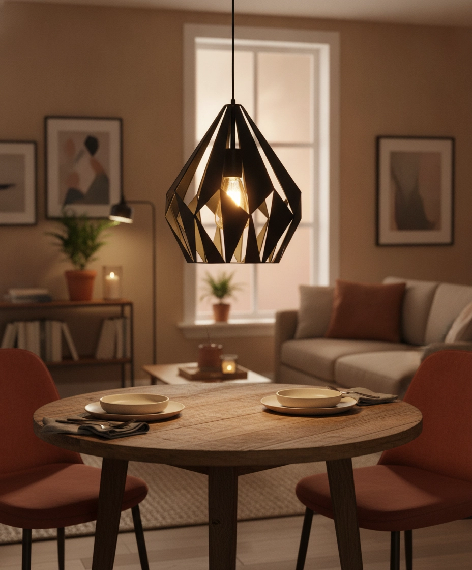 Black hanging lamp Carlton 1