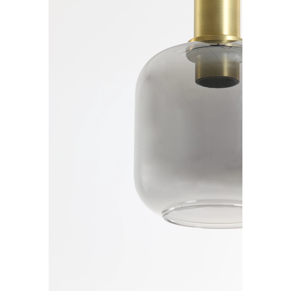 Smoke Glass Pendant Light Lekar Ø 21cm - 1x E27 Light & Living 8717807610975