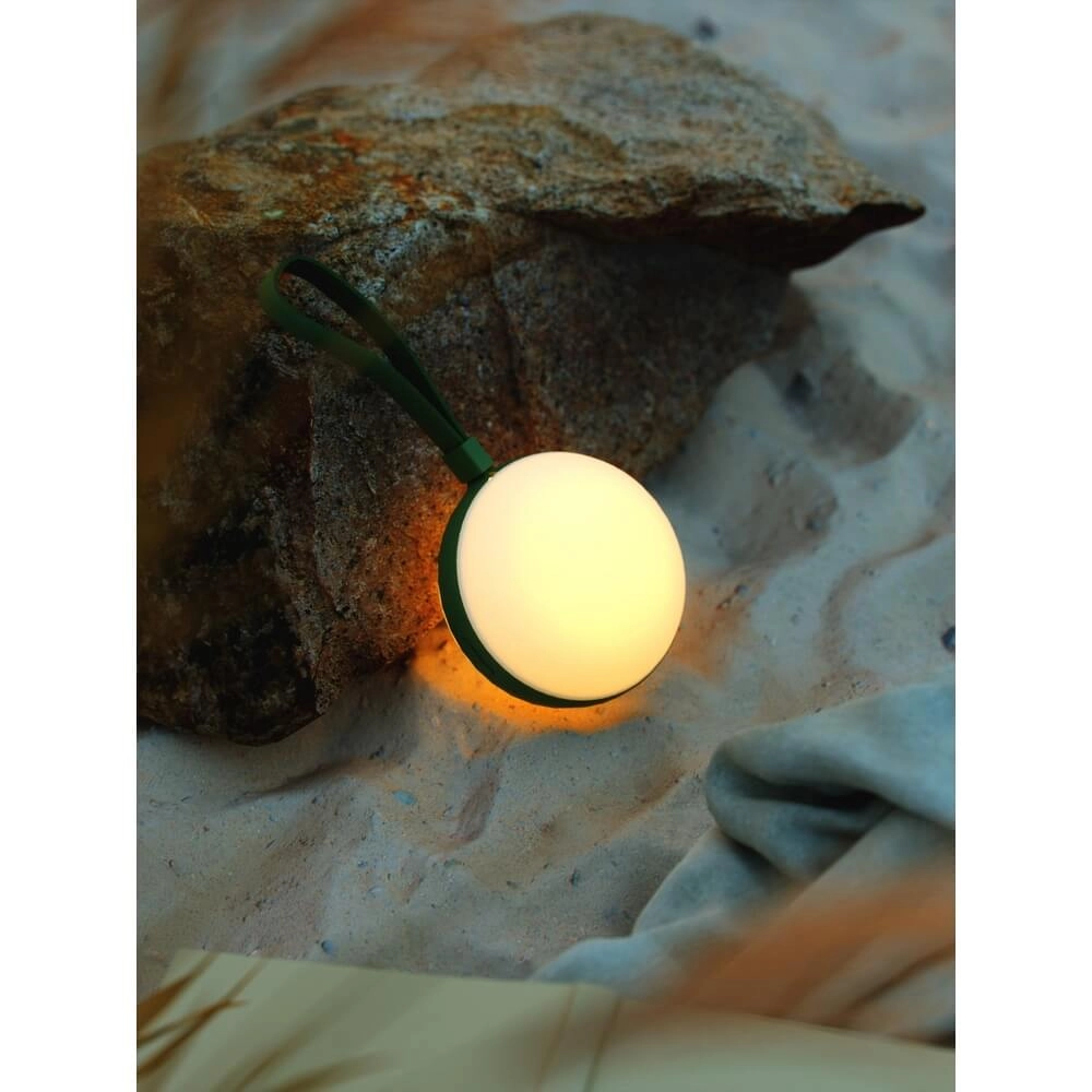 Sleek table lamp Bring To-Go green Ø 12cm Nordlux 5704924014734