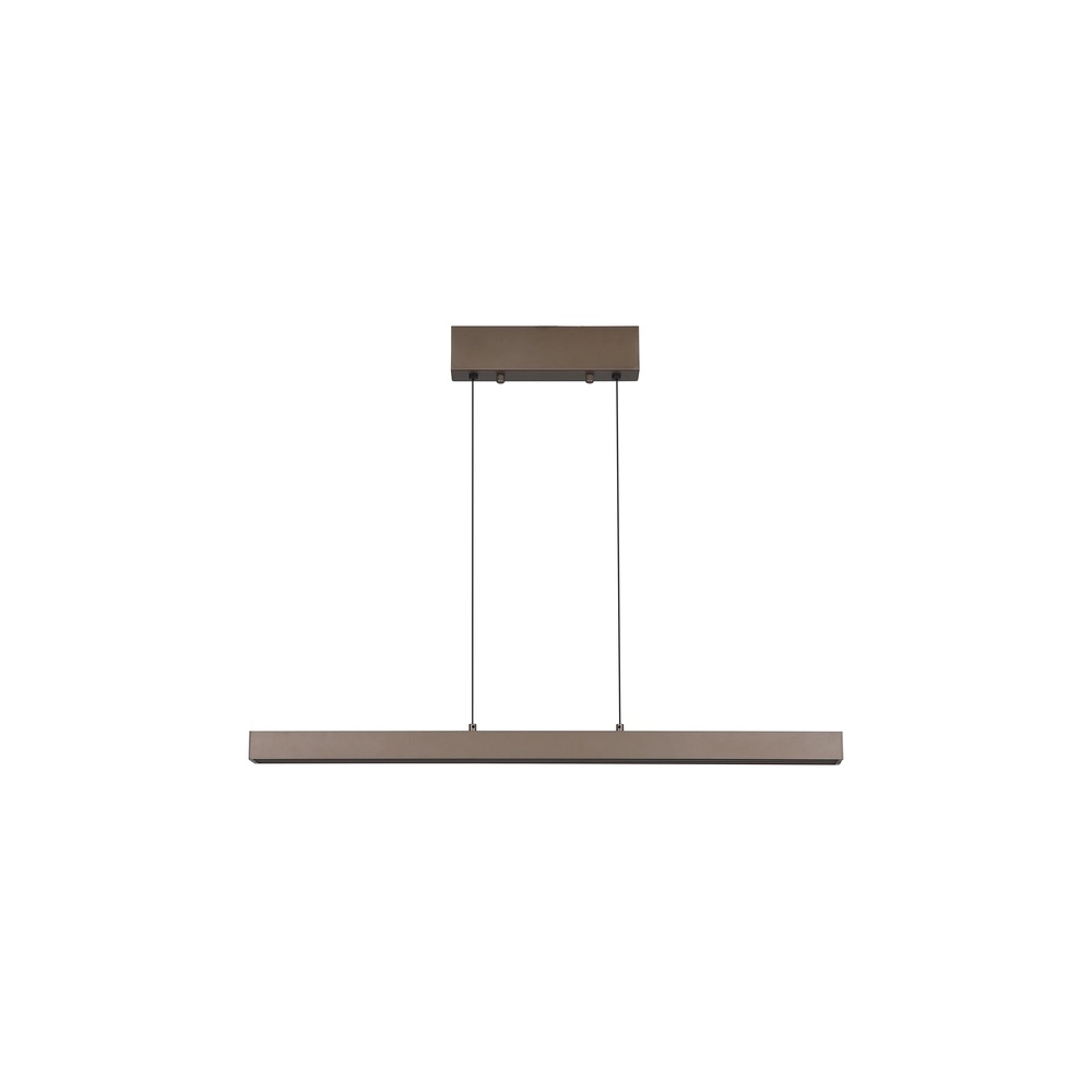 Pendant lamp Linear adjustable brown