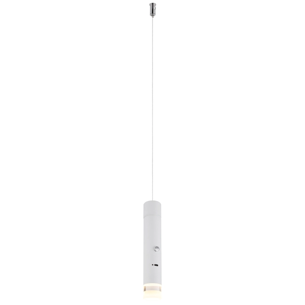 Sleek pendant lamp Pelo white