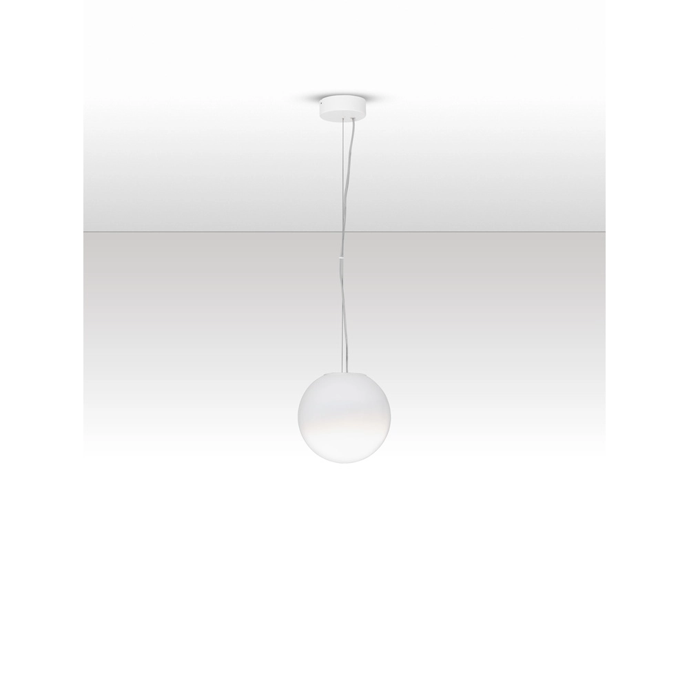 White pendant lamp Bolita bulb Ø 20cm Lyora 5212017483560