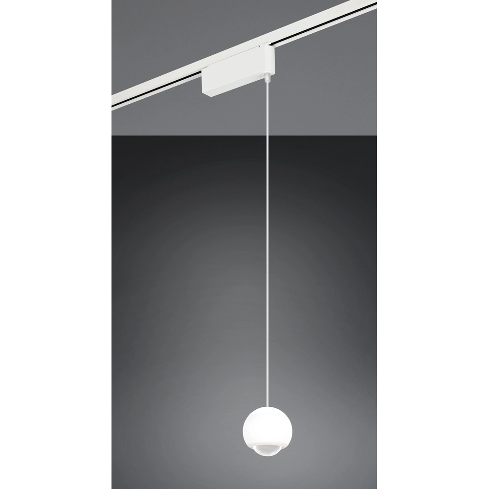 Pendant light for rail Hamlet White 2-phase Trio 4017807662962