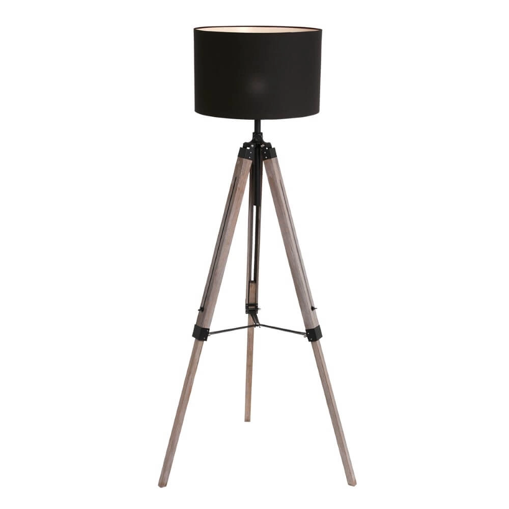 Tripod table lamp Triek black hood