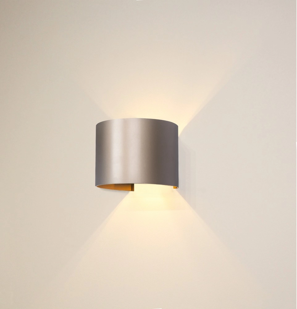 Surface-mounted spot Gyro champagne