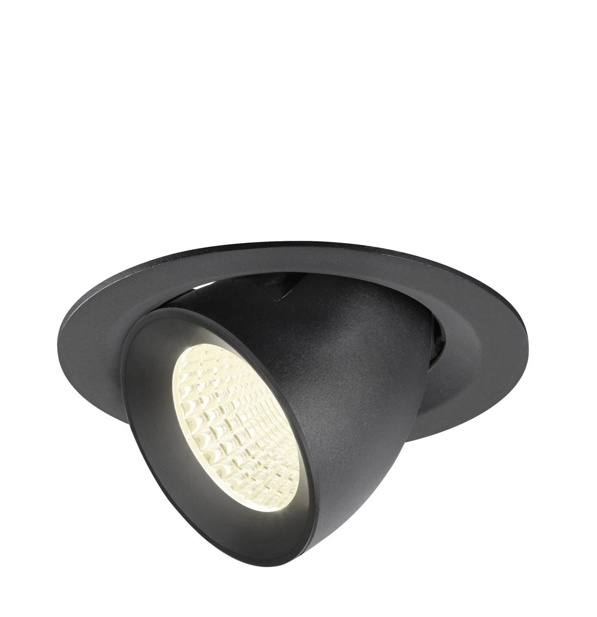 Recessed spotlight Numinos Gimble M black 4000K - 55deg