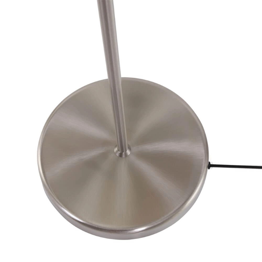 Floor lamp Mexlite 154cm metal grey with white shade Steinhauer 8712746048094