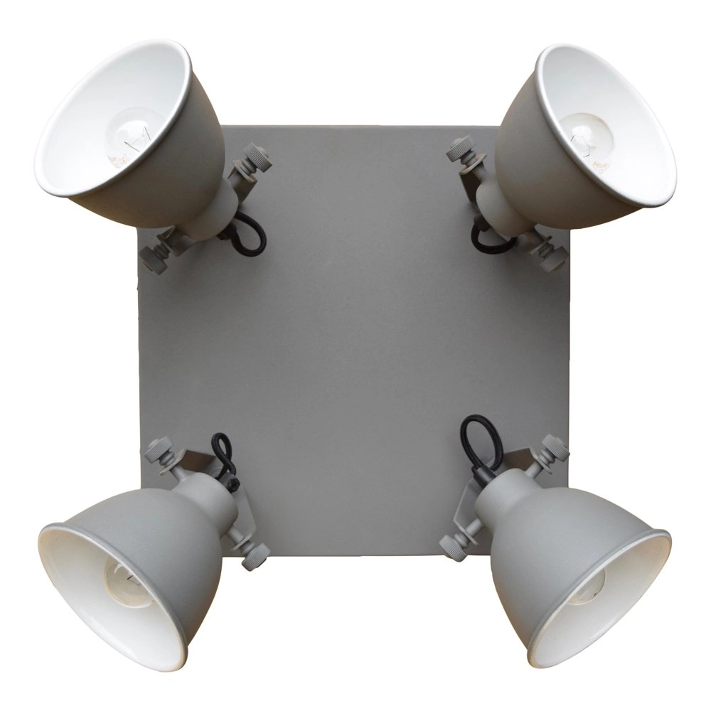 Ceiling spot Industrial 4-light vintage gray