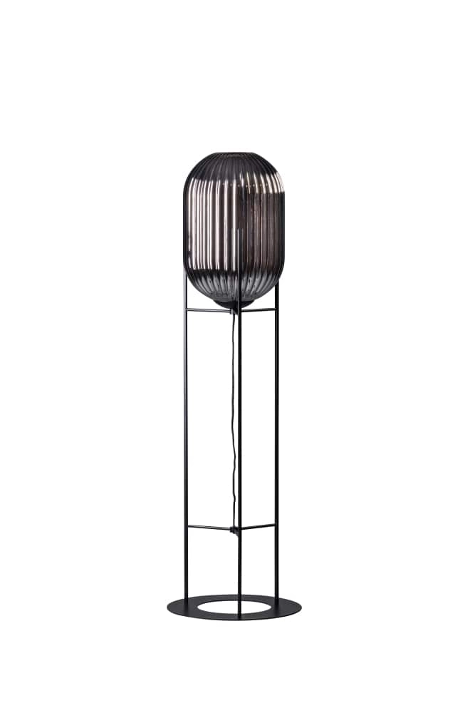 Floor lamp Glamm 136cm black with mirror glass