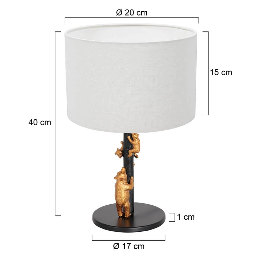 Design table lamp Animaux with sand linen hood Steinhauer 8712746151886