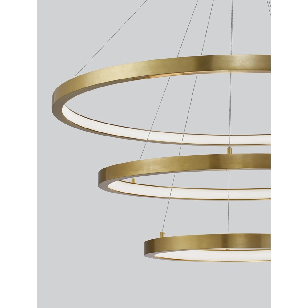 Golden pendant lamp Empatia Design Triple Lyora 5212017442734