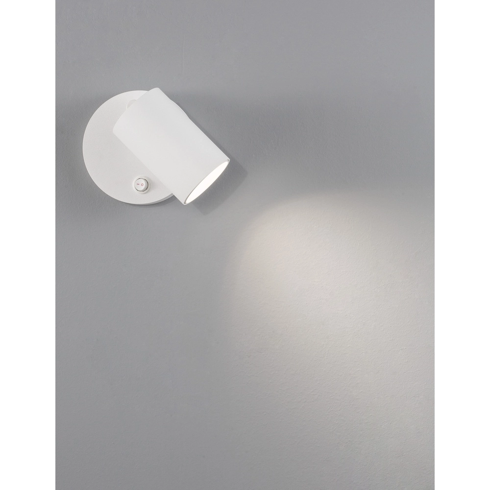 Wall spotlight Net Round white