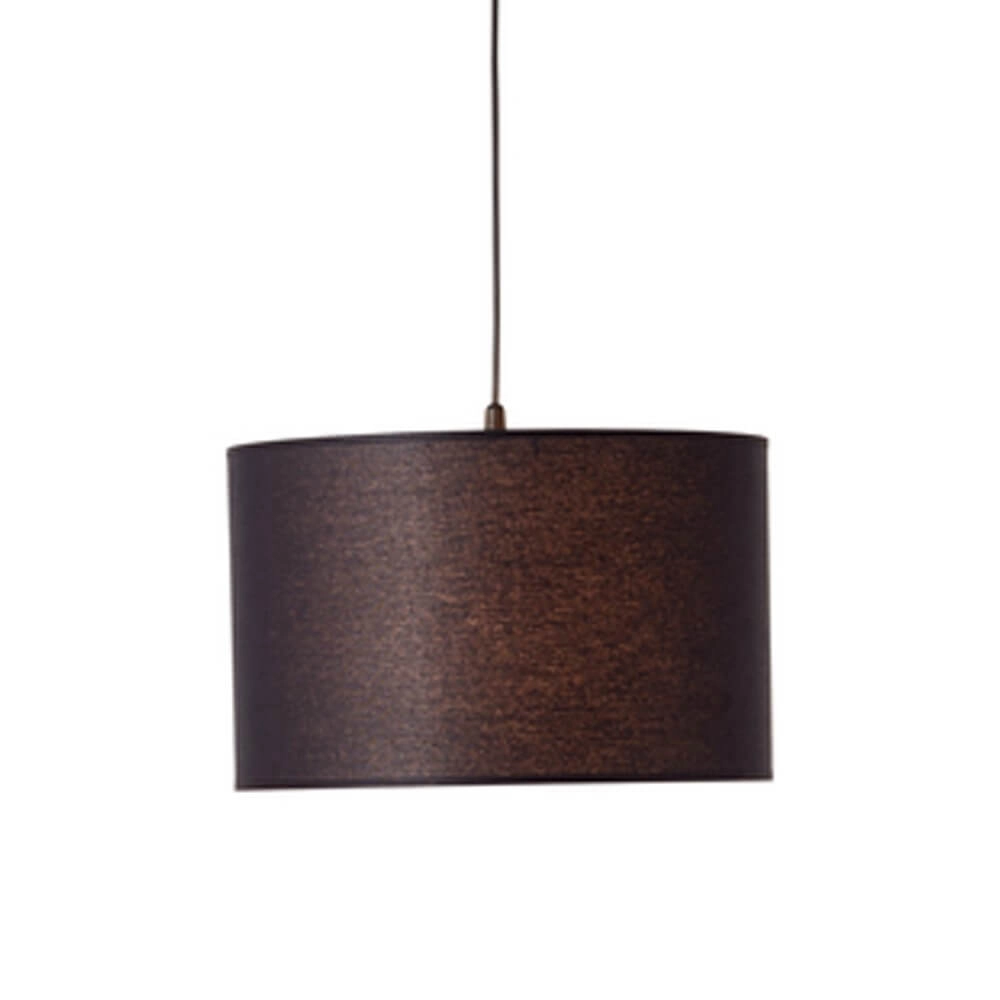 Fabric hanging lamp Esher Ø 38cm black