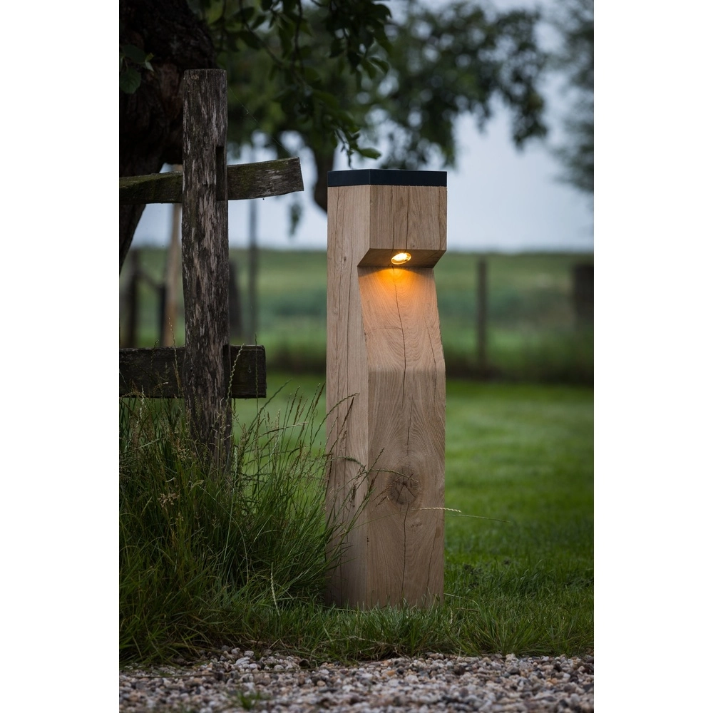 Wooden solar path lighting Eye Solar Accoya - 17.5x17.5x90 -2700K Timberlab 8716803513860