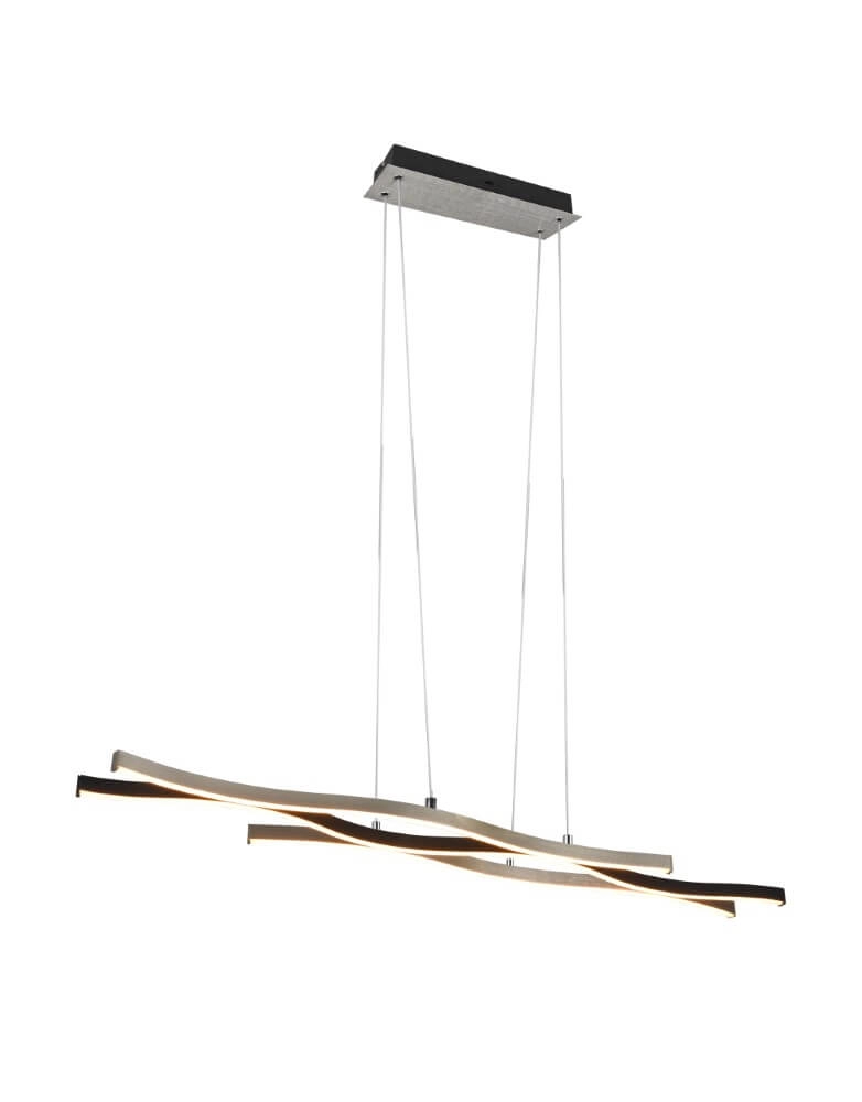 Hanging lamp Blaze black with metal Trio 4017807540161
