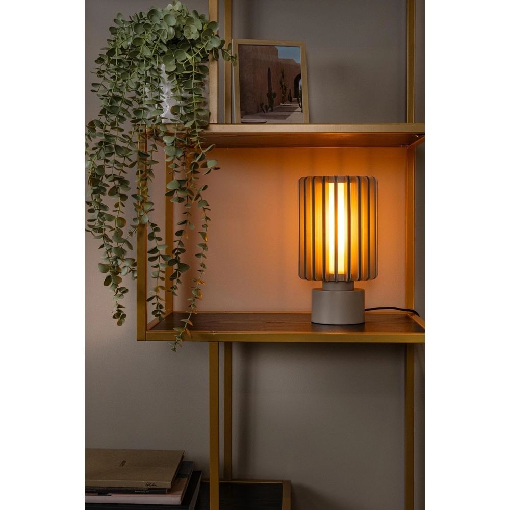 Table lamp Lambres Ø 15cm taupe Lucide 5411212452955