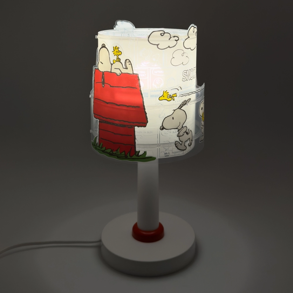 Table lamp Snoopy white with red Dalber 8420406763019