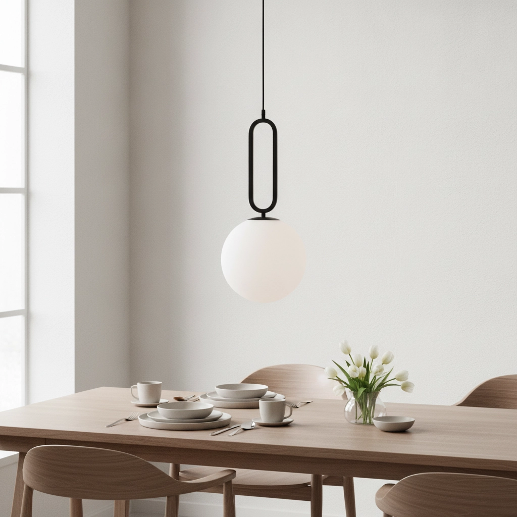 Pendant lamp Grus black Ø 25cm
