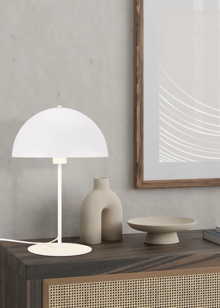 White table lamp Nola design Trio 4017807560879