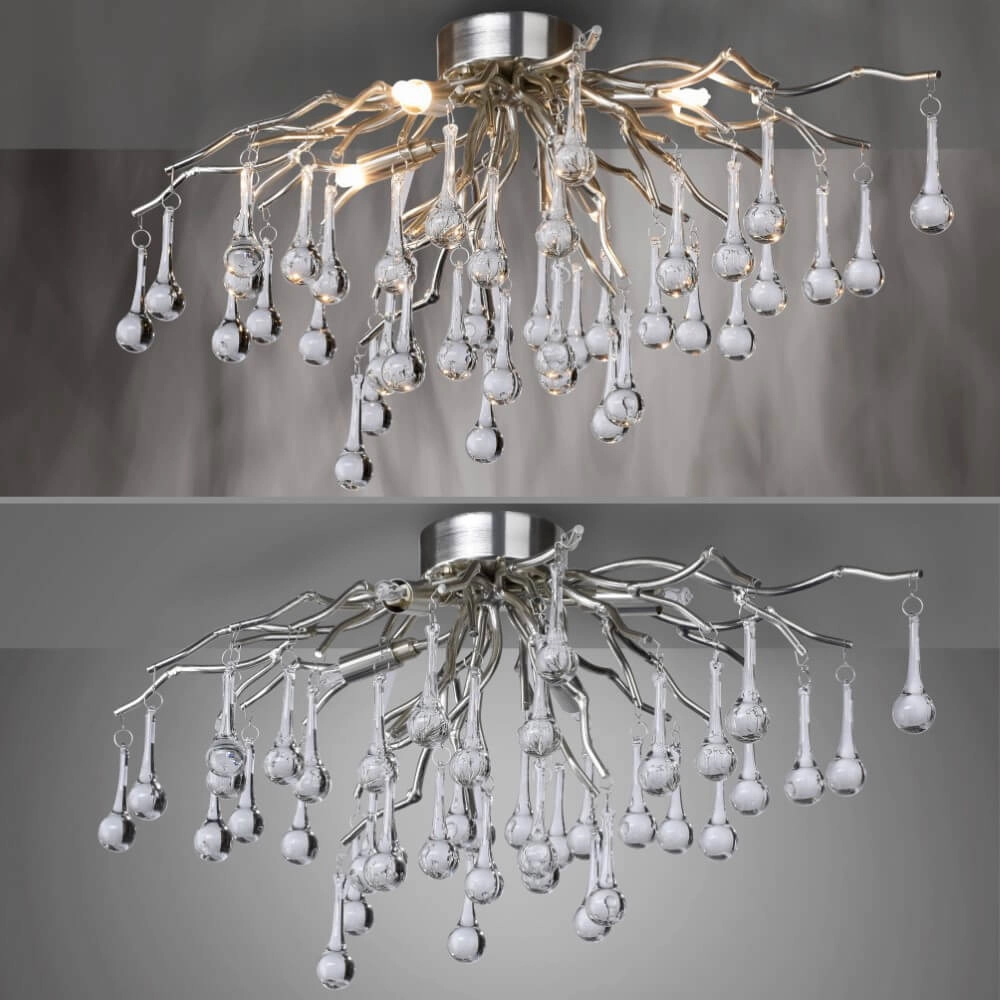 Chandelier Icicle metal 60cm Paul Neuhaus 4012248352076