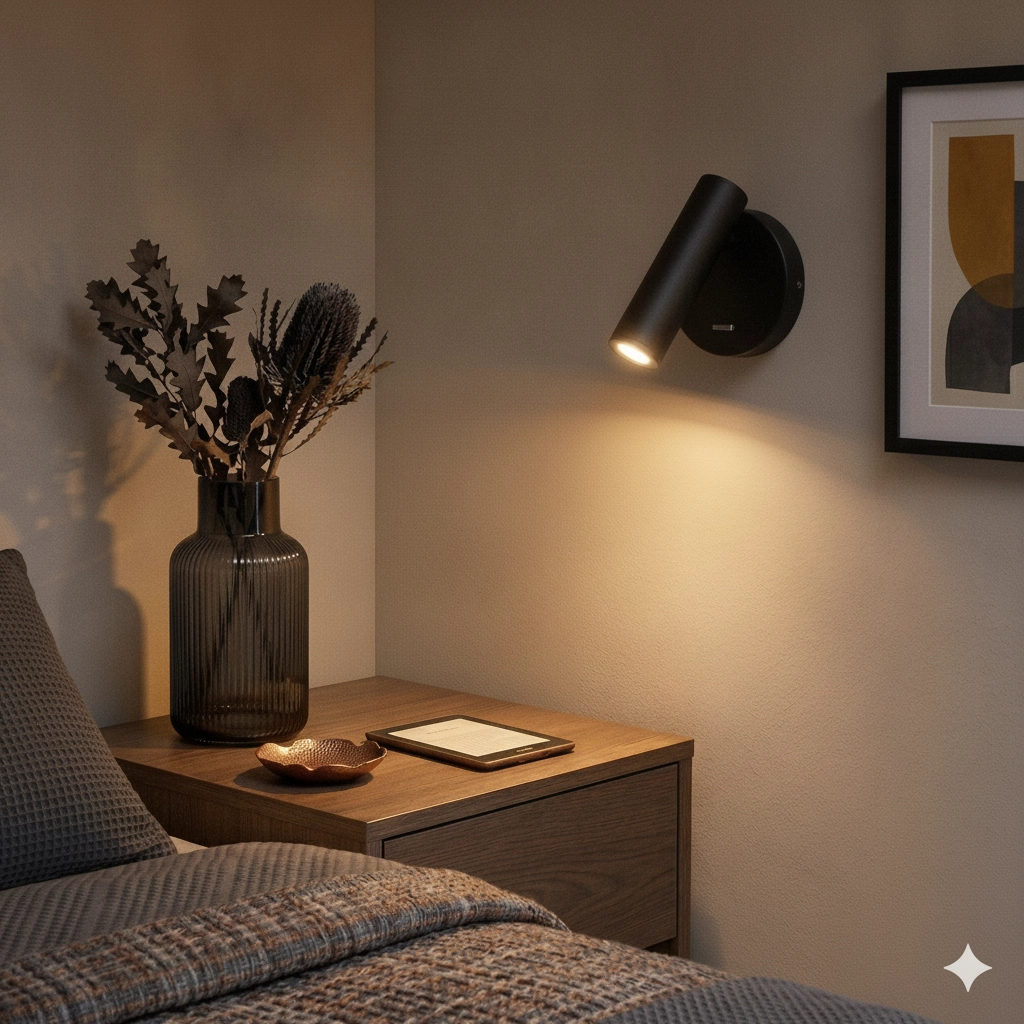 Wall spotlight Laredo black