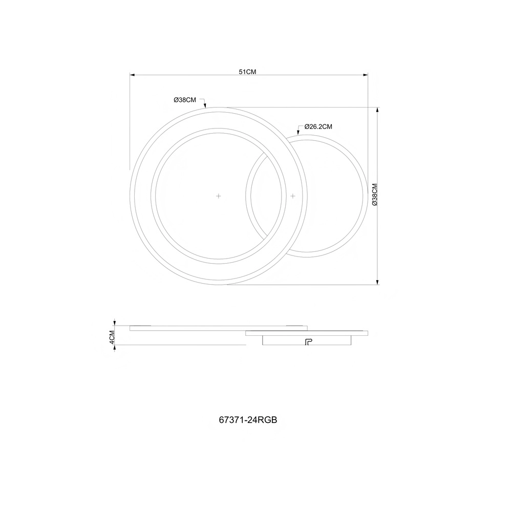 Design ceiling lamp Mavis white Globo 9007371589234