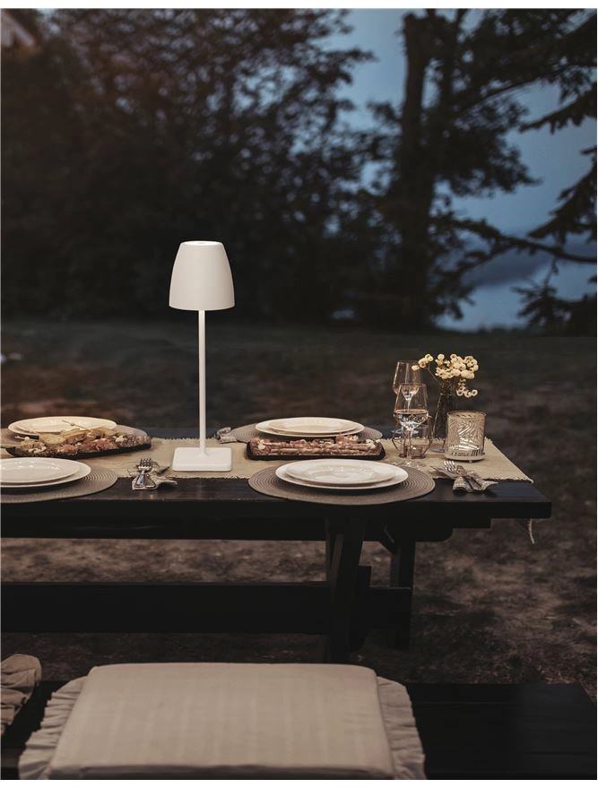 Rechargeable table lamp Colt 38cm white