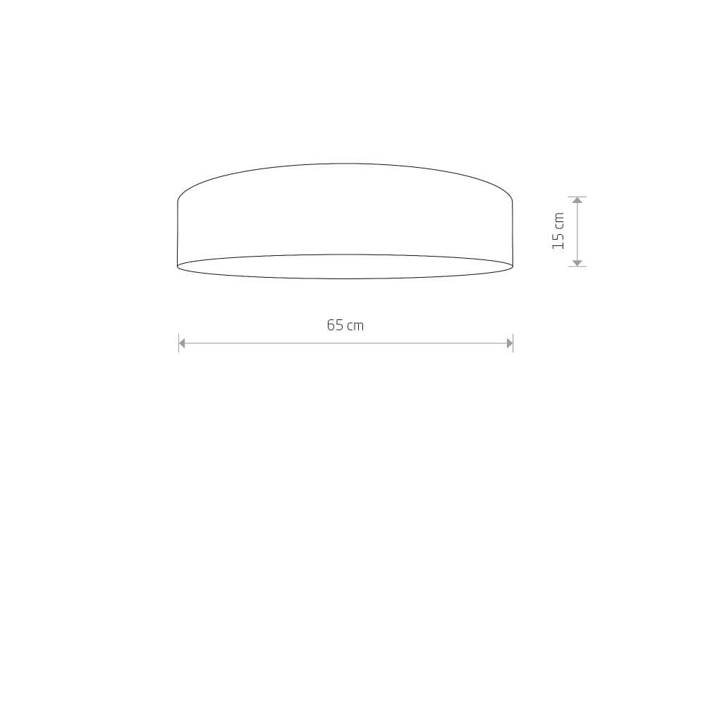 Cream ceiling lamp Laguna Ø 65cm Lyora 5903139895798
