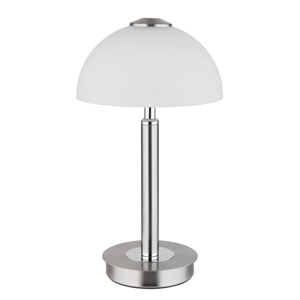 Table lamp Uldin nickel with white glass Globo 9007371446834