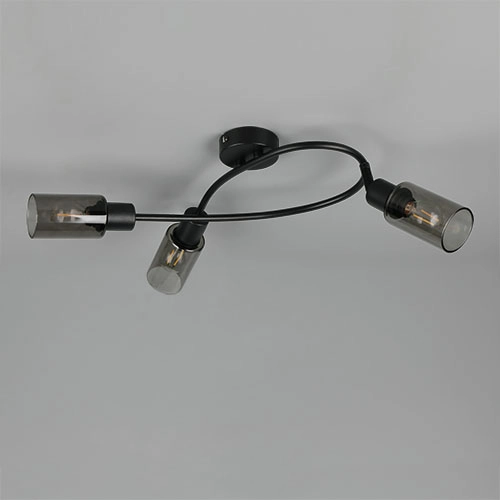Design ceiling lamp Mars 3-light black Trio 4017807670493