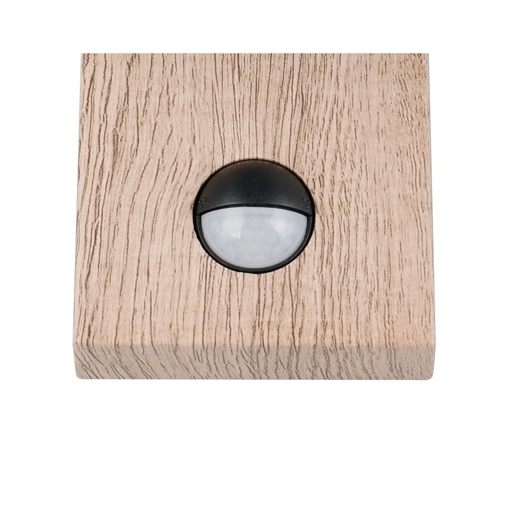 Wall lamp Sambesi Grey with wood and sensor Trio 4017807647600