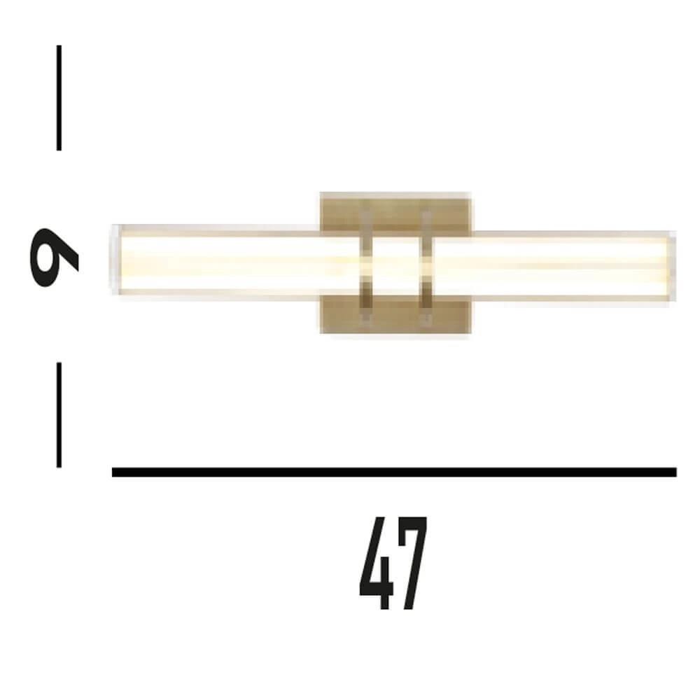 Design wall lamp Parma gold Searchlight 5053423273341