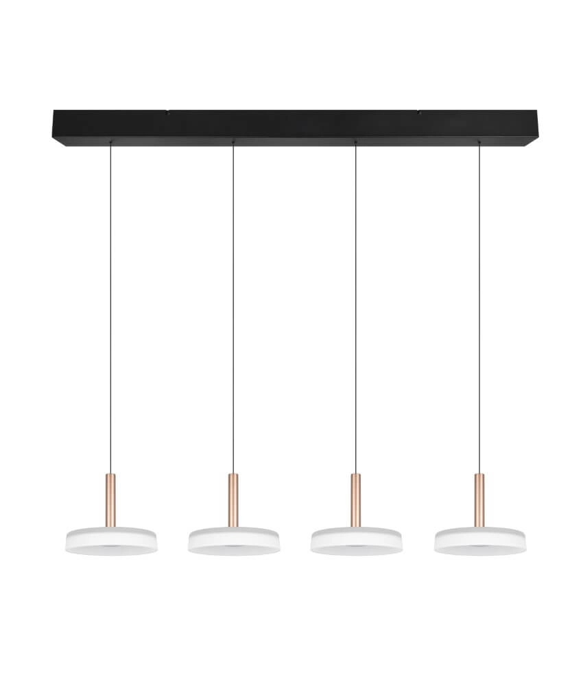 4-light LED pendant light Celeste white glass Trio 4017807627404