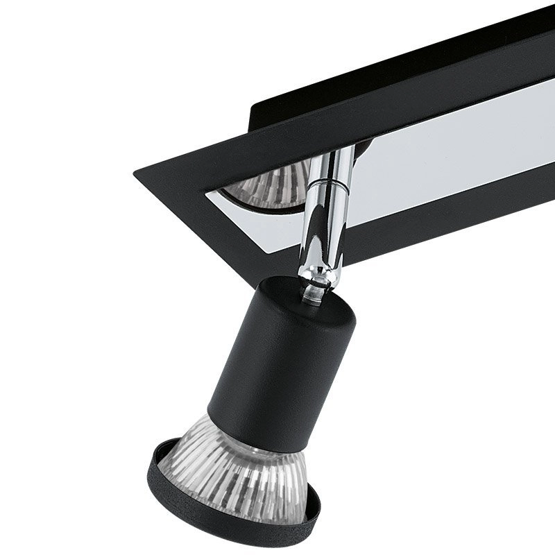 LED ceiling spot Sarria 3-light black Eglo 9002759949655